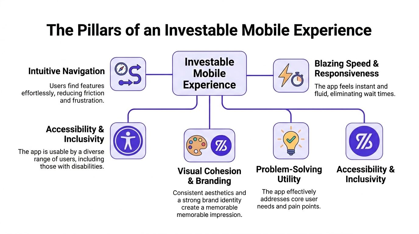 The pillars of an investable mobile UX experience